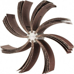 Merit Abrasives - 80 Grit, Coated, Aluminum Oxide Bore Polisher - Medium Grade, 8,000 RPM, Polishes Bores with 4-1/4 to 5-1/4" Diam - Eagle Tool & Supply