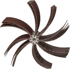 Merit Abrasives - 60 Grit, Coated, Aluminum Oxide Bore Polisher - Medium Grade, 8,000 RPM, Polishes Bores with 5-1/4 to 5-7/8" Diam - Eagle Tool & Supply