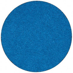 Merit Abrasives - 3" Disc Diam, 50 Grit, Zirconia Alumina Quick Change Disc - Type R Attaching System, Coated, Blue, Coarse Grade, 20,000 RPM - Eagle Tool & Supply