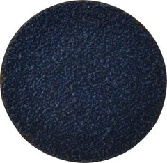 Merit Abrasives - 2" Disc Diam, 40 Grit, Zirconia Alumina Quick Change Disc - Type R Attaching System, Coated, Blue, Coarse Grade, 30,000 RPM - Eagle Tool & Supply