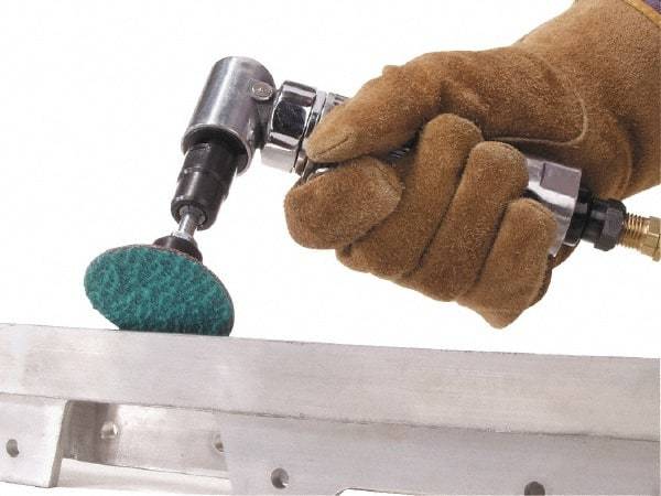 Merit Abrasives - 1-1/2" Disc Diam, 36 Grit, Zirconia Alumina Quick Change Disc - Type S Attaching System, Coated, Blue, Very Coarse Grade, 30,000 RPM, R801 Series - Eagle Tool & Supply
