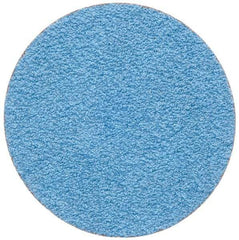 Merit Abrasives - 2" Disc Diam, 60 Grit, Zirconia Alumina Quick Change Disc - Type S Attaching System, Coated, Blue, Medium Grade, 30,000 RPM - Eagle Tool & Supply