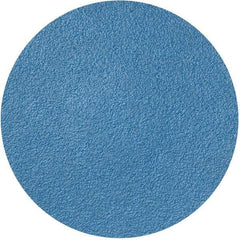 Merit Abrasives - 3" Disc Diam, 80 Grit, Zirconia Alumina Quick Change Disc - Type R Attaching System, Coated, Blue, Medium Grade, 20,000 RPM - Eagle Tool & Supply