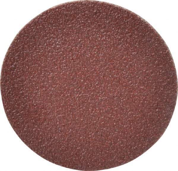 Merit Abrasives - 2" Diam, 60 Grit Aluminum Oxide Adhesive PSA Disc - Coarse Grade, Black, Cloth Backing, Flexible - Eagle Tool & Supply
