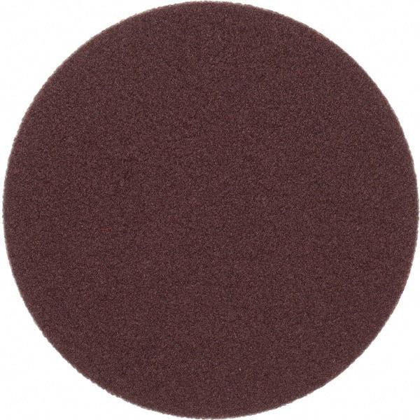 Merit Abrasives - 2" Diam, 120 Grit Aluminum Oxide Adhesive PSA Disc - Medium Grade, Black, Cloth Backing, Flexible - Eagle Tool & Supply