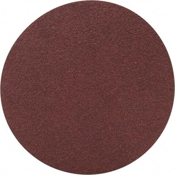 Merit Abrasives - 3" Diam, 100 Grit Aluminum Oxide Adhesive PSA Disc - Medium Grade, Black, Cloth Backing, Flexible - Eagle Tool & Supply