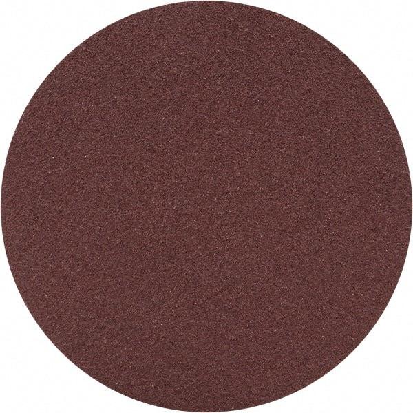 Merit Abrasives - 3" Diam, 120 Grit Aluminum Oxide Adhesive PSA Disc - Medium Grade, Black, Cloth Backing, Flexible - Eagle Tool & Supply