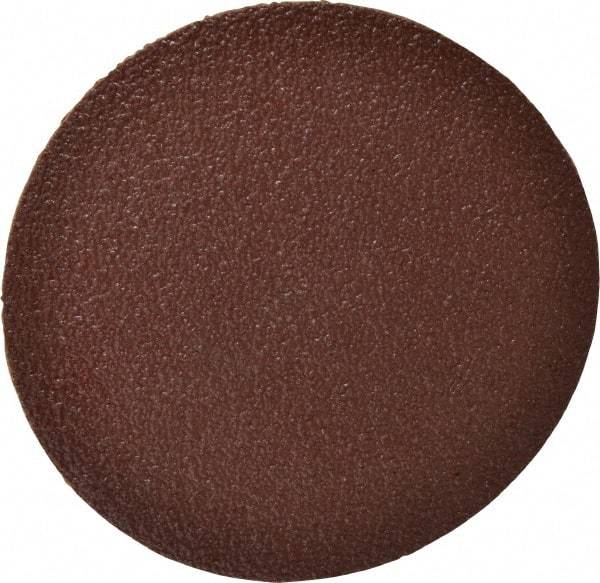 Merit Abrasives - 5" Diam, 36 Grit Aluminum Oxide Adhesive PSA Disc - Very Coarse, Black, Cloth Backing, Flexible - Eagle Tool & Supply