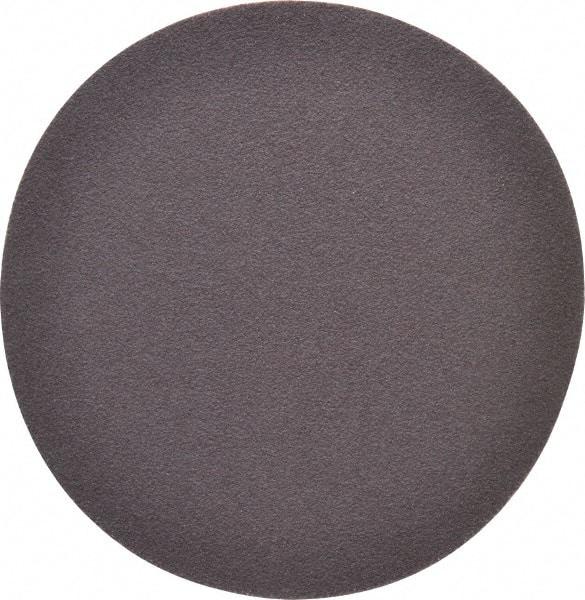 Merit Abrasives - 5" Diam, 80 Grit Aluminum Oxide Adhesive PSA Disc - Coarse Grade, Black, Cloth Backing, Flexible - Eagle Tool & Supply