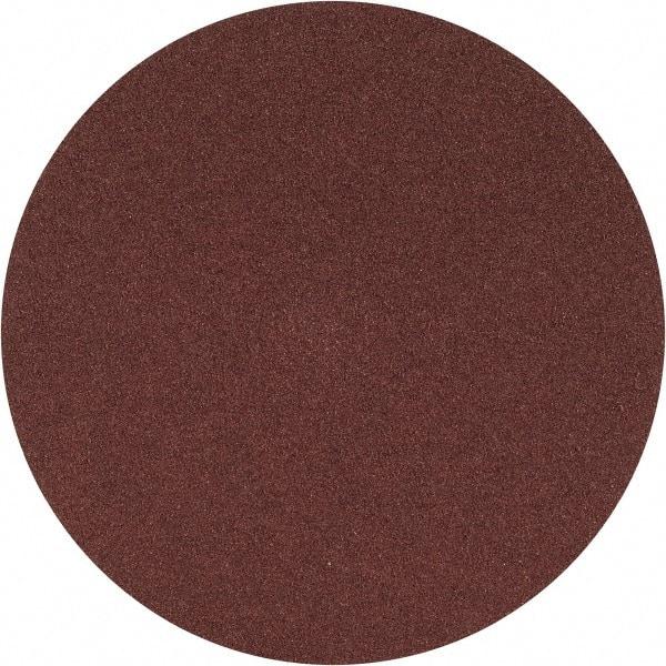 Merit Abrasives - 5" Diam, 100 Grit Aluminum Oxide Adhesive PSA Disc - Medium Grade, Black, Cloth Backing, Flexible - Eagle Tool & Supply