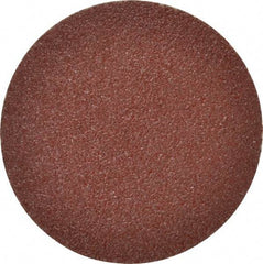 Merit Abrasives - 6" Diam, 24 Grit Aluminum Oxide Adhesive PSA Disc - Very Coarse, Black, Cloth Backing, Flexible - Eagle Tool & Supply