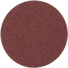 Merit Abrasives - 6" Diam, 36 Grit Aluminum Oxide Adhesive PSA Disc - Very Coarse, Black, Cloth Backing, Flexible - Eagle Tool & Supply