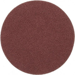 Merit Abrasives - 6" Diam, 40 Grit Aluminum Oxide Adhesive PSA Disc - Very Coarse, Black, Cloth Backing, Flexible - Eagle Tool & Supply