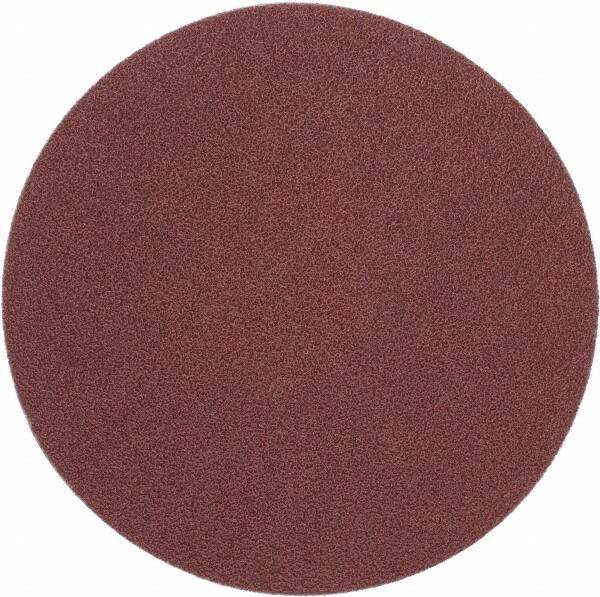 Merit Abrasives - 6" Diam, 50 Grit Aluminum Oxide Adhesive PSA Disc - Coarse Grade, Black, Cloth Backing, Flexible - Eagle Tool & Supply
