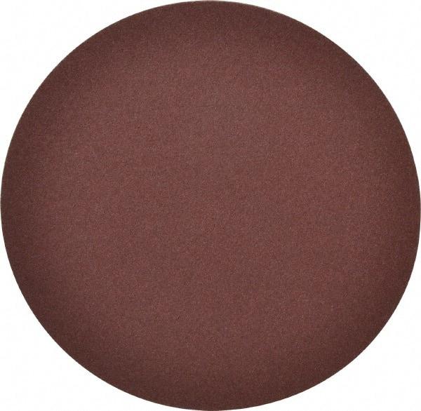 Merit Abrasives - 6" Diam, 100 Grit Aluminum Oxide Adhesive PSA Disc - Medium Grade, Black, Cloth Backing, Flexible - Eagle Tool & Supply