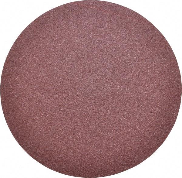 Merit Abrasives - 6" Diam, 120 Grit Aluminum Oxide Adhesive PSA Disc - Medium Grade, Black, Cloth Backing, Flexible - Eagle Tool & Supply