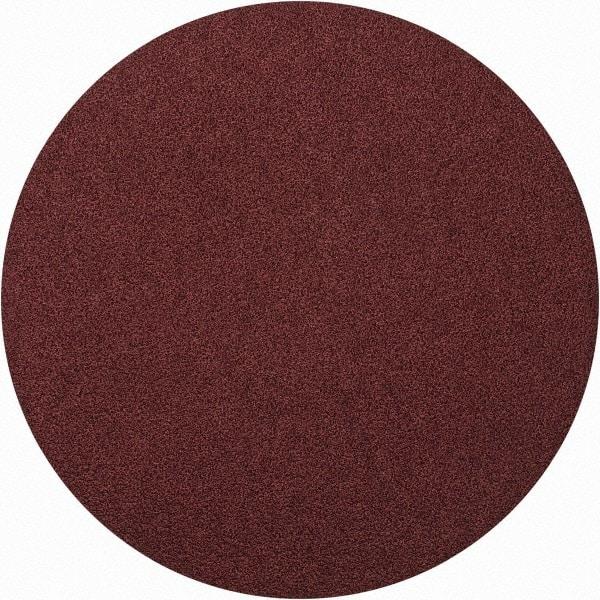 Merit Abrasives - 8" Diam, 50 Grit Aluminum Oxide Adhesive PSA Disc - Coarse Grade, Black, Cloth Backing, Flexible - Eagle Tool & Supply