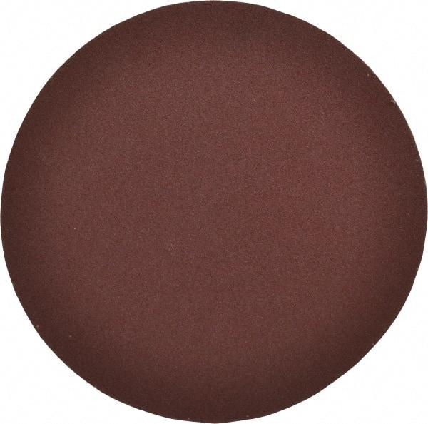 Merit Abrasives - 8" Diam, 100 Grit Aluminum Oxide Adhesive PSA Disc - Medium Grade, Black, Cloth Backing, Flexible - Eagle Tool & Supply