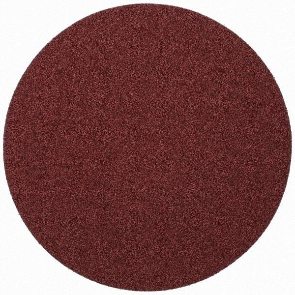Merit Abrasives - 9" Diam, 36 Grit Aluminum Oxide Adhesive PSA Disc - Very Coarse, Black, Cloth Backing, Flexible - Eagle Tool & Supply