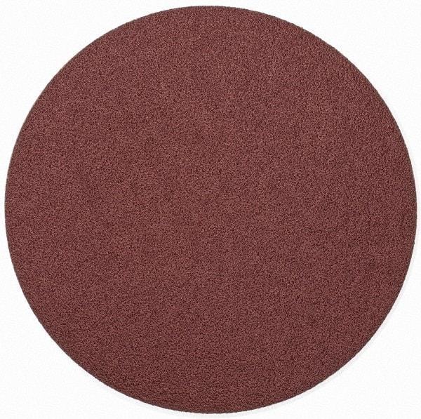 Merit Abrasives - 9" Diam, 40 Grit Aluminum Oxide Adhesive PSA Disc - Very Coarse, Black, Cloth Backing, Flexible - Eagle Tool & Supply