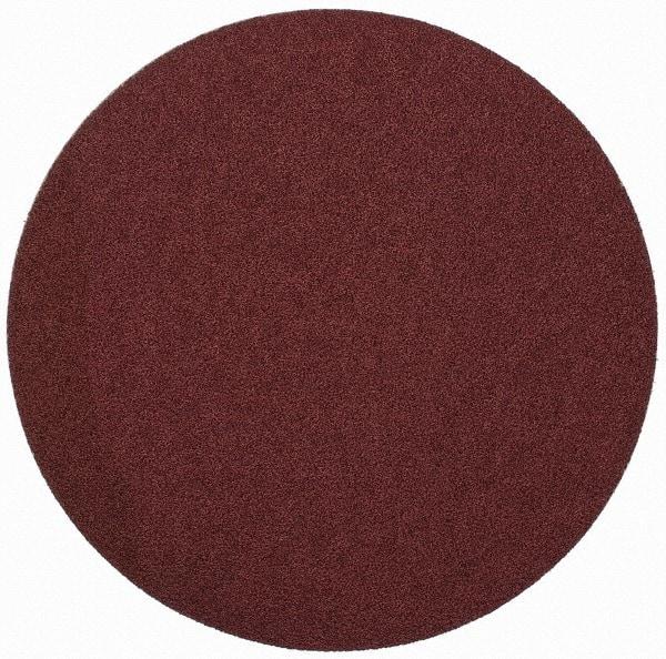 Merit Abrasives - 9" Diam, 50 Grit Aluminum Oxide Adhesive PSA Disc - Coarse Grade, Black, Cloth Backing, Flexible - Eagle Tool & Supply