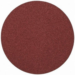 Merit Abrasives - 10" Diam, 36 Grit Aluminum Oxide Adhesive PSA Disc - Very Coarse, Black, Cloth Backing, Flexible - Eagle Tool & Supply