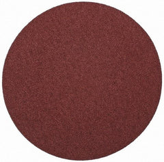 Merit Abrasives - 10" Diam, 40 Grit Aluminum Oxide Adhesive PSA Disc - Very Coarse, Black, Cloth Backing, Flexible - Eagle Tool & Supply