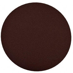 Merit Abrasives - 10" Diam, 120 Grit Aluminum Oxide Adhesive PSA Disc - Medium Grade, Black, Cloth Backing, Flexible, Use with Stationary Disc Sanders - Eagle Tool & Supply
