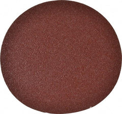 Merit Abrasives - 12" Diam, 24 Grit Aluminum Oxide Adhesive PSA Disc - Very Coarse, Black, Cloth Backing, Flexible - Eagle Tool & Supply