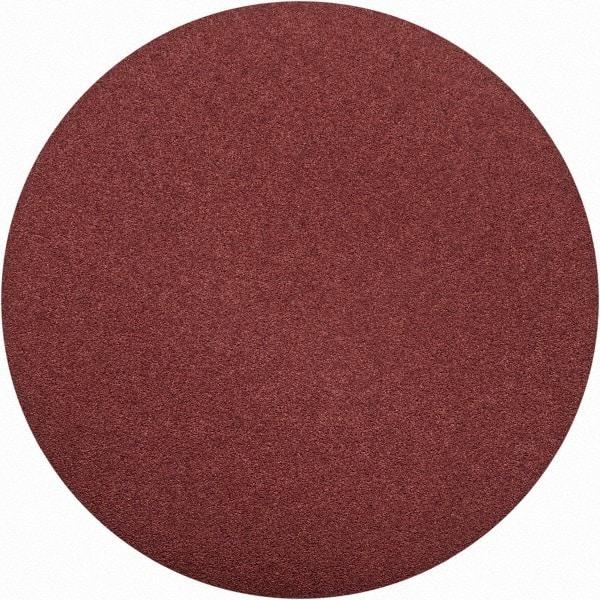 Merit Abrasives - 15" Diam, 50 Grit Aluminum Oxide Adhesive PSA Disc - Coarse Grade, Black, Cloth Backing, Flexible, Use with Stationary Disc Sanders - Eagle Tool & Supply