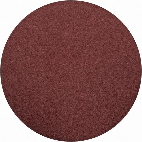 Merit Abrasives - 15" Diam, 80 Grit Aluminum Oxide Adhesive PSA Disc - Coarse Grade, Black, Cloth Backing, Flexible, Use with Stationary Disc Sanders - Eagle Tool & Supply