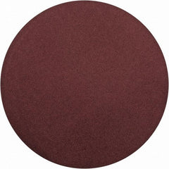 Merit Abrasives - 16" Diam, 120 Grit Aluminum Oxide Adhesive PSA Disc - Medium Grade, Black, Cloth Backing, Flexible, Use with Stationary Disc Sanders - Eagle Tool & Supply