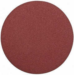 Merit Abrasives - 20" Diam, 40 Grit Aluminum Oxide Adhesive PSA Disc - Very Coarse, Black, Cloth Backing, Flexible - Eagle Tool & Supply