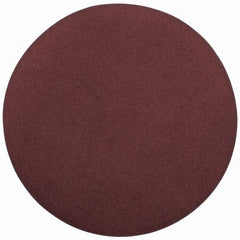 Merit Abrasives - 20" Diam, 100 Grit Aluminum Oxide Adhesive PSA Disc - Medium Grade, Black, Cloth Backing, Flexible, Use with Stationary Disc Sanders - Eagle Tool & Supply