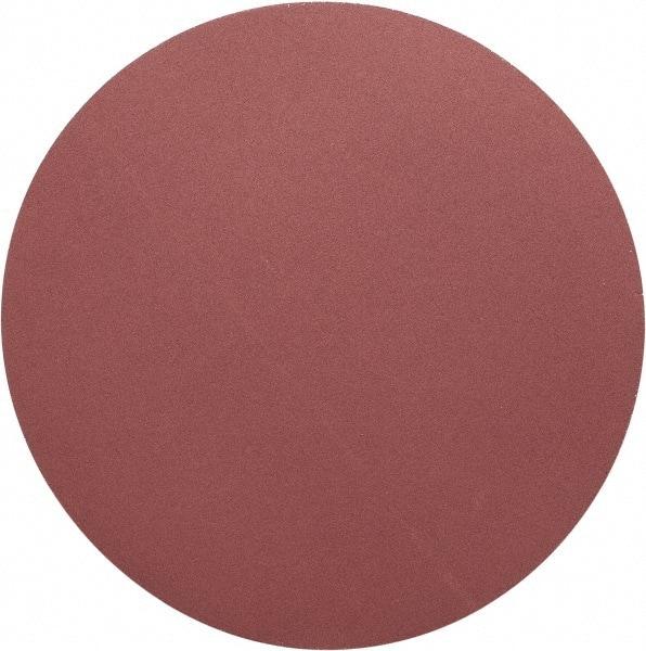 Merit Abrasives - 20" Diam, 120 Grit Aluminum Oxide Adhesive PSA Disc - Medium Grade, Black, Cloth Backing, Flexible, Use with Stationary Disc Sanders - Eagle Tool & Supply