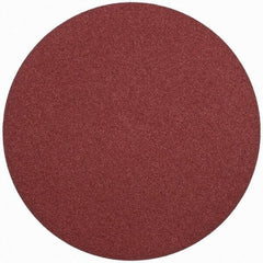 Merit Abrasives - 24" Diam, 36 Grit Aluminum Oxide Adhesive PSA Disc - Very Coarse, Black, Cloth Backing, Flexible - Eagle Tool & Supply