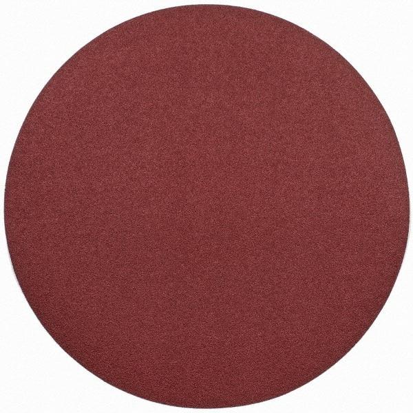 Merit Abrasives - 24" Diam, 50 Grit Aluminum Oxide Adhesive PSA Disc - Coarse Grade, Black, Cloth Backing, Flexible, Use with Stationary Disc Sanders - Eagle Tool & Supply
