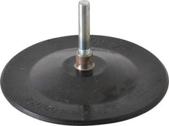 Merit Abrasives - 4" Diam Adhesive/PSA Disc Backing Pad - 1/4" Shank Diam, 6,000 RPM - Eagle Tool & Supply