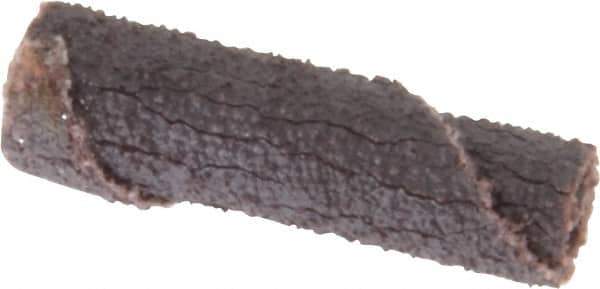 Merit Abrasives - 1/4" Max Roll Diam x 1" OAL, 60 Grit Aluminum Oxide Straight Cartridge Roll - 1/8" Pilot Hole Diam, Medium Grade - Eagle Tool & Supply