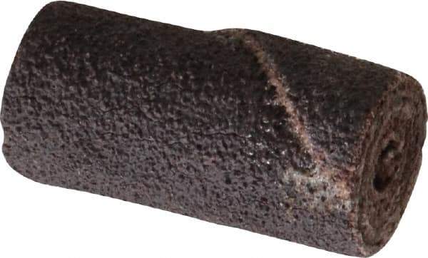 Merit Abrasives - 1/2" Max Roll Diam x 1" OAL, 60 Grit Aluminum Oxide Straight Cartridge Roll - 1/8" Pilot Hole Diam, Medium Grade - Eagle Tool & Supply