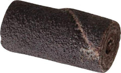 Merit Abrasives - 1/2" Max Roll Diam x 1" OAL, 60 Grit Aluminum Oxide Straight Cartridge Roll - 1/8" Pilot Hole Diam, Medium Grade - Eagle Tool & Supply