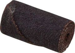 Merit Abrasives - 3/4" Max Roll Diam x 1-1/2" OAL, 60 Grit Aluminum Oxide Straight Cartridge Roll - 3/16" Pilot Hole Diam, Medium Grade - Eagle Tool & Supply