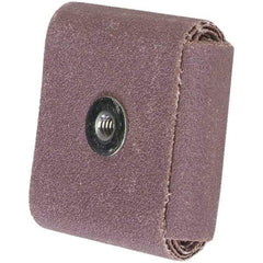 Merit Abrasives - 80 Grit, Medium Grade, Aluminum Oxide Square Pad - 2" Long x 2" Wide x 3/4" Thick - Eagle Tool & Supply