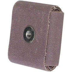 Merit Abrasives - 80 Grit, Medium Grade, Aluminum Oxide Square Pad - 2" Long x 2" Wide x 1/2" Thick - Eagle Tool & Supply