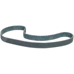 Merit Abrasives - 2" Wide x 48" OAL, Aluminum Oxide Abrasive Belt - Aluminum Oxide, Very Fine, Nonwoven - Eagle Tool & Supply