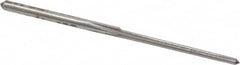 Made in USA - #7/0 Pin, 0.0666" Diam, 0.0497" Small End, 5/64" Diam Straight Shank, 13/16" Flute, Taper Pin Reamer - Eagle Tool & Supply