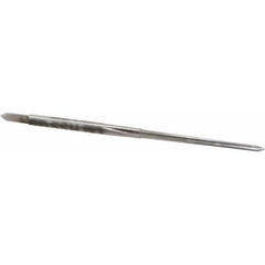 Made in USA - #6/0 Pin, 0.0806" Diam, 0.0611" Small End, 3/32" Diam Straight Shank, 15/16" Flute, Taper Pin Reamer - Eagle Tool & Supply