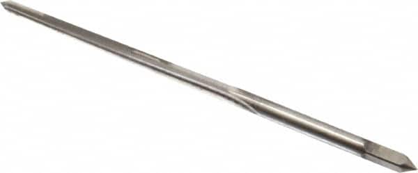 Made in USA - #5/0 Pin, 0.0966" Diam, 0.0719" Small End, 7/64" Diam Straight Shank, 1-3/16" Flute, Taper Pin Reamer - Eagle Tool & Supply