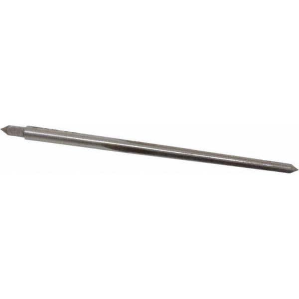 Made in USA - #4/0 Pin, 0.1142" Diam, 0.0869" Small End, 1/8" Diam Straight Shank, 1-5/16" Flute, Taper Pin Reamer - Eagle Tool & Supply