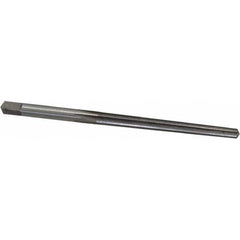 Made in USA - #0 Pin, 0.1638" Diam, 0.1287" Small End, 11/64" Diam Straight Shank, 1-11/16" Flute, Taper Pin Reamer - Eagle Tool & Supply